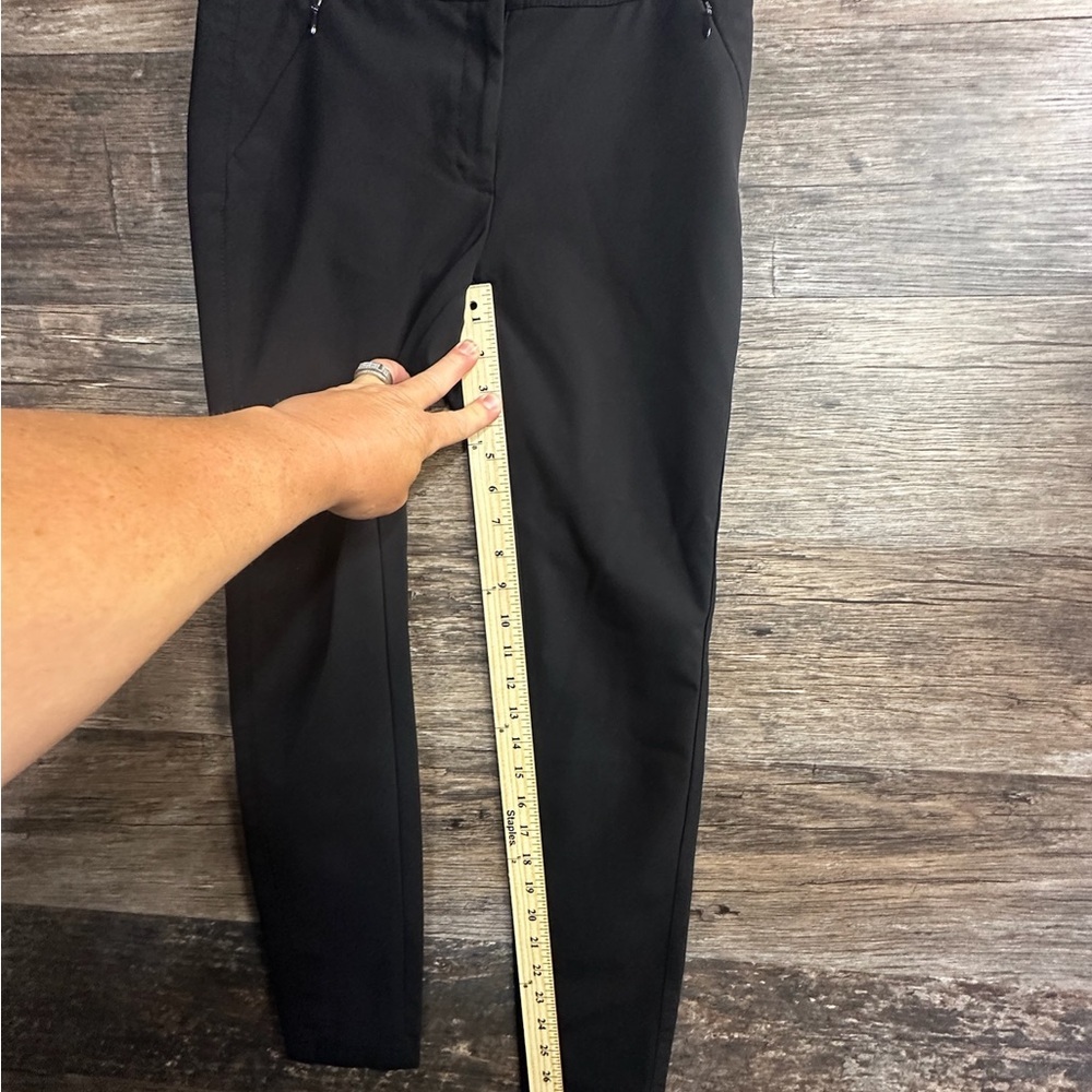 White House Black Market Black Slim Ponte Ankle Pants - Picture 2 of 6